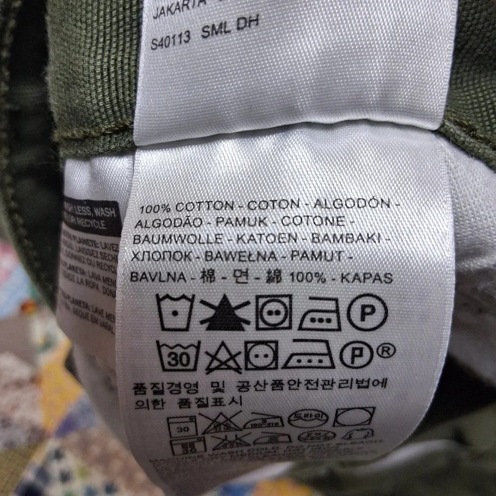 Levi's 514 Straight Fit Pants Mens 38x32 Olive Green Cotton Canvas Workwear